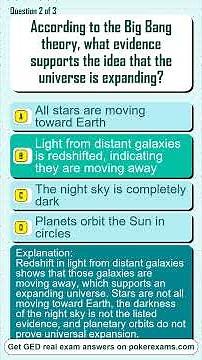 GED Science reading comprehension