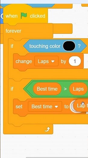 Car Racing In Scratch #shorts