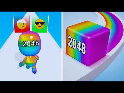 Jelly Run 2048 vs Man Runner 2048 | Reaching Impossible Numbers! 🚀
