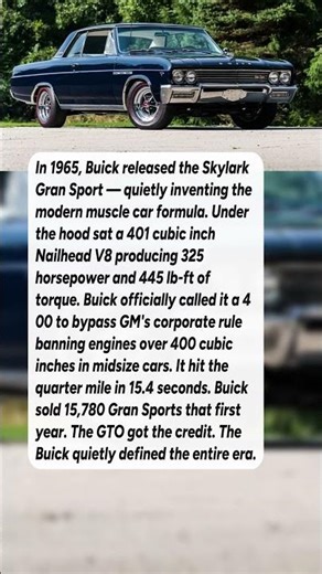The Buick That Invented the Modern Muscle Car #shorts #automobile #cars