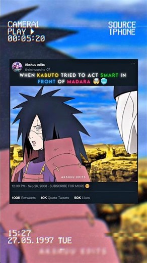 MADARA UCHIHA RAGE 🥶🔥