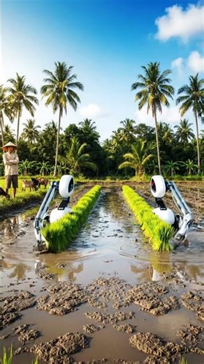 Planting Rice Seeds Using Robots