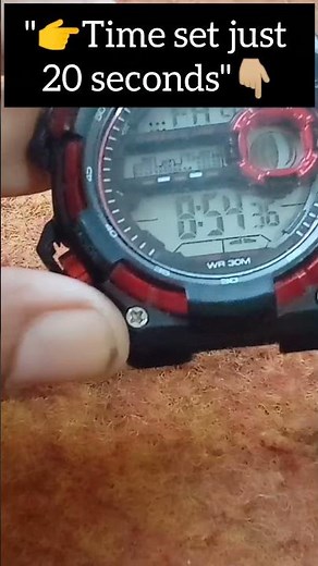 How to Set Time in Digital Watch (Fast Guide!) Digital Watch Time Kaise Set Kare? (20 Sec) #shorts