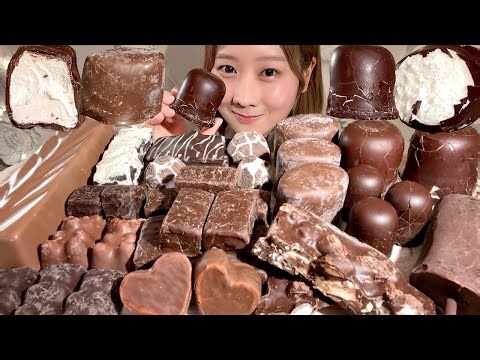 ASMR Chocolate Marshmallow Comparison【Mukbang/ Eating Sounds】【English subtitles】