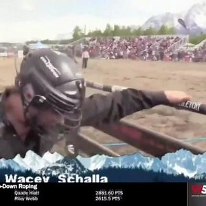 The young gun Wacey Schalla brought the heat to Alaska and captured a title with this 84.5-point ride on Big Stone Rodeo's Inc's Watermelon Sugar. | PRCA ProRodeo