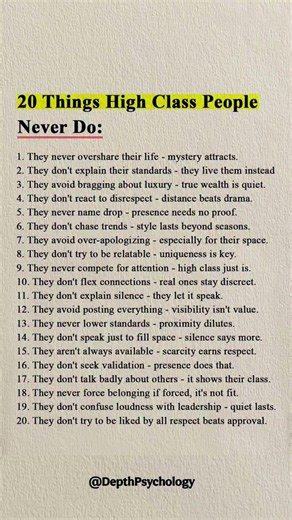 High Value People Never Do These 20 Things #highvalueman #things #quotes #wisdom #psychology #life