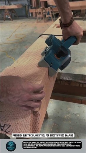 Precision electric planer tool for smooth wood shaping #tools
