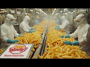 Inside the Factory: How Wendy’s Famous French Fries Are Made 🍟 | Full Production Process