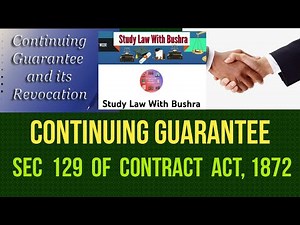 Continuing Guarantee I Sec 129 of Contract Act, 1872