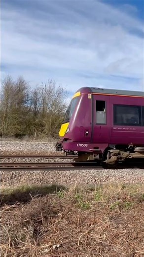 Class 170 TURBOSTAR at Attenborough junction. But is the wind faster