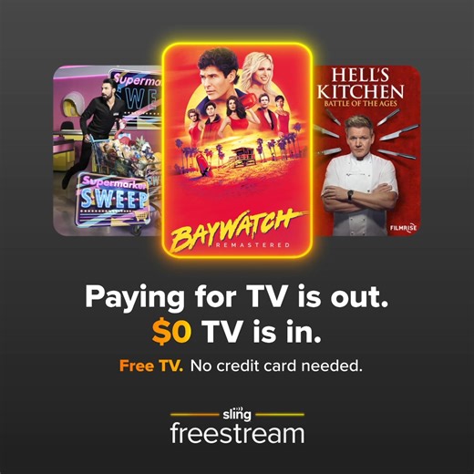 1.2K views · 613 reactions | Imagine watching your favorite shows for free. Then do it. Free live TV: It’s officially real. | Sling TV | Facebook