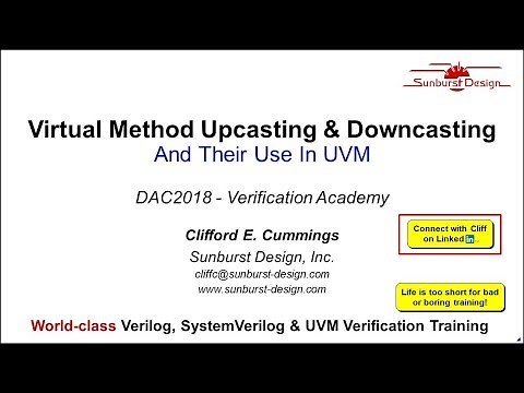 Virtual Method Upcasting & Downcasting And Their Use In UVM