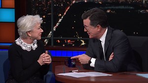 The legendary dramatic actress indulges our host with a reading of lines from the poem 'Ulysses' by Alfred Lord Tennyson. Watch The Late Show weeknights at 11:35/10:35c on CBS and CBS All-Access! | The Late Show with Stephen Colbert