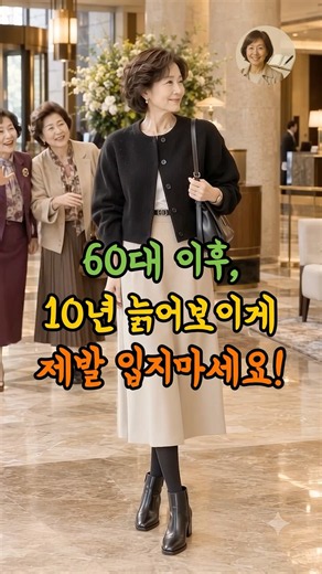 60대 이후, 내가 귀티 나게 입어야 대우가 달라집니다. 친구 모임에서 10년 젊고 우아해 보이는 장소별 옷차림! #시니어패션 #중년패션 #60대패션 #시니어
