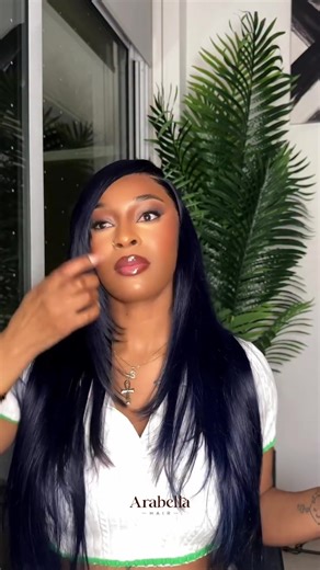 Still looks good even after reinstall 😍 @smoothshaybutta ✅Midnight Blue Glueless Loose Body Wave #arabellahair #humanhair #gluelesswig #wigstyles #coloredwig