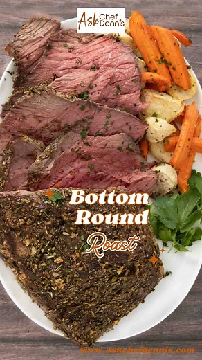 Perfect for family dinners or entertaining!🍖 My Bottom Round Roast, seasoned with fresh herbs & garlic, promises juicy, tender beef every time! 🍽️👌 Follow my easy recipe for a roast that's always a hit!💯 #BottomRoundRoast #GarlicHerb #RoastBeef #FamilyDinner #EasyRecipe #JuicyBeef #FlavorfulMeals #HerbSeasoned #FoodBlogger #ChefDennisEats #AskChefDennis #RecipeoftheDay | A Culinary Journey with Chef Dennis