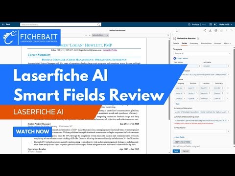 Laserfiche AI - Laserfiche Smart Fields Review