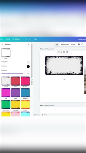 How to Make a Distressed Grunge Photo Effect in Canva (Two Blend Modes) #CanvaDesign #GrungeTexture