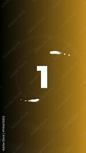 Countdown to the 2025 New Year with Fireworks Numbers and Text. Firework explosions Create a Countdown from 3 to 1 and a Happy New Year Message.