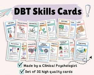 DBT Skills Cards, DBT Flashcards, Dialectical Behavior Therapy, DBT Cards, Dbt Printable, Dbt Cheat Sheet, Dbt Coping Skills, Dbt Worksheets - Etsy Australia