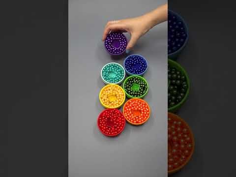 ASMR Reverse 🔉💎✨Amazing Pearls, Beads, Bells in Wooden Cups #asmr #beads #dominogirl