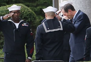 WATCH: Tim Berra pays his final respects to his father at Yogi's funeral