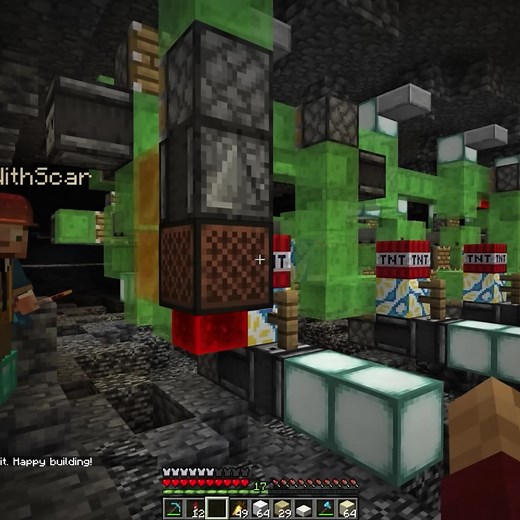 Hilarious Docs Reaction in Minecraft Explosion