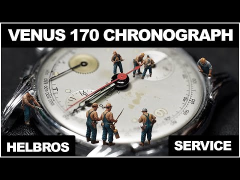 Vintage Watch Repair: Servicing a Helbros Chronograph (Venus 170) | Watch Restoration