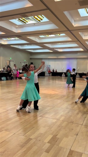 Aahrone and Iris at ballroom dance competition #ballroom #dance #kids #tournament #competition