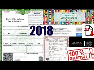 (2019) COMO BAJAR E IMPRIMIR ACTA DE NACIMIENTO EN PDF BIEN EXPLICADO
