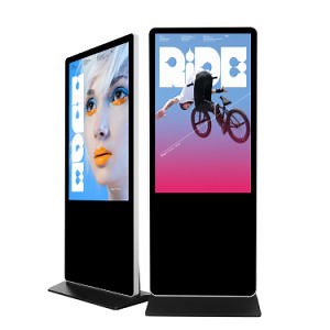 [Hot Item] 43inch Ethernet or WiFi or USB Ultra Thin Standing Digital Poster Display LED Video Display Advertising Board