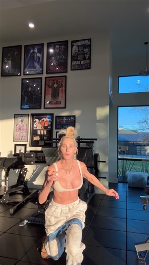 Michelle McCool-Calaway on Instagram: "Had 20 minutes until sitter was leaving! Grabbed a band and got down….& I’m a teeny bit sore today!😂 . . #justmove #blessed #consitencyiskey #grateful 💙"