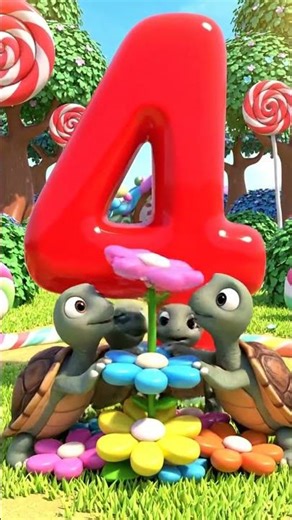 4 | Four | Numbers Song - Learn Numbers 1 to 10 with Fun Animals | Preschool Numbers