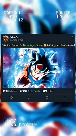 Goku Ultra Instinct ⚡ | Power Beyond Limits 💥 | 4K Dragon Ball AMV (Part -1)