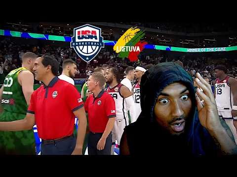 TEAM USA STUNNED?! Reacting To FIBA Basketball World Cup 2023 USA vs Lithuania | Game Highlights