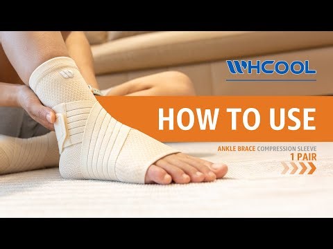 WHCOOL New Ankle Compression Brace(1 Pair)- Wearing Steps