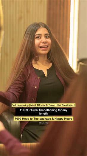 Salon day🧿 #wedding #haircare #skincare #salon #makeup #hair #hairspa #shorts #yt #longhair #facial
