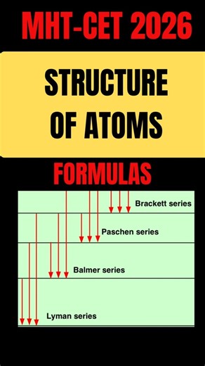 STRUCTURE OF ATOM ⚛️ #mhtcet2026 #shorts