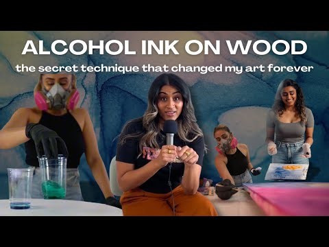 Alcohol Ink on Wood: The Secret Technique That Changed My Art Forever