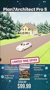 Create floor plans, sections & stunning 3D visualizations with Plan7Architect!