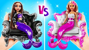 Barbie vs bratz in magical mermaid challenge! Who will escape and be prettier? | La La Life