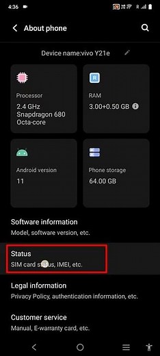 How to find wifi mac address on vivo phone