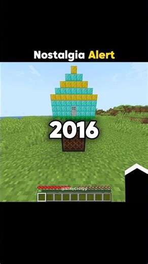 Minecraft 2016 Nostalgia Moment #shorts #minecraft