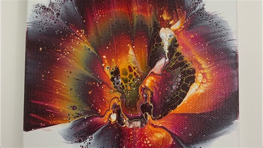 Spiral Flower Dip – Beautiful Results with Fluid Art Technique