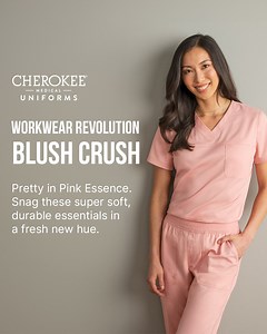 67 reactions | Shop Pink Essence & Mauve Haze, two fun, feminine shades that are sure to be favorites. Who knew scrubs could be this cute? | Cherokee Uniforms | Facebook