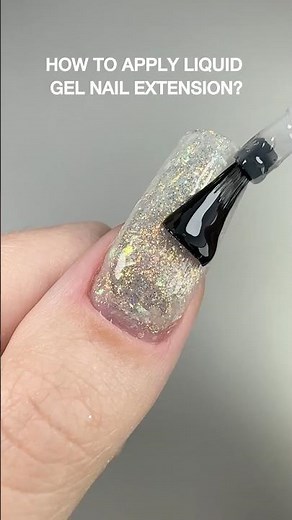 How to apply liquid gel nail extension?