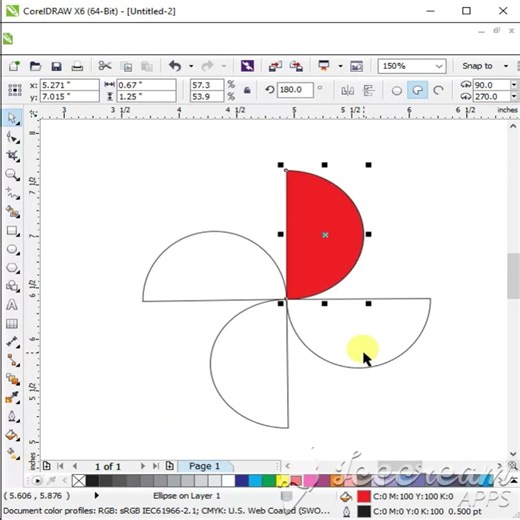 Google Photos Logo in coreldraw | cpra;draw tutorial | #coral#logo