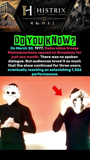 The Silent Broadway Show That Lasted 3 Years #shorts #history