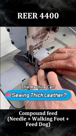 "Heavy-Duty Sewing Machine for Leather | REER 4400 Walking Foot Lockstitch Sewing Machine Demo"
