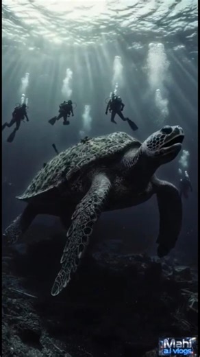 This Giant Turtle in the Deep Sea Shocked Divers #marinelife #sea #explore #underwaterexploration
